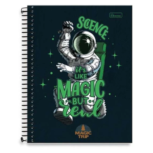 Caderno Universitário Magic Trip 15 Matérias 240 Folhas Cadersil Caderno Universitário Magic Trip 15 Matérias 240 Folhas Cadersil