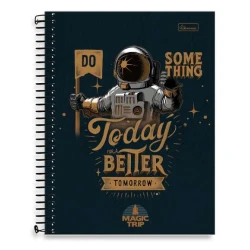 Caderno Universitário Magic Trip 15 Matérias 240 Folhas  Cadersil