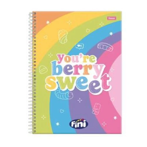 Caderno Universitário Fini 1 matéria 80 Folhas -Foroni Caderno Universitário Fini 1 matéria 80 Folhas -Foroni