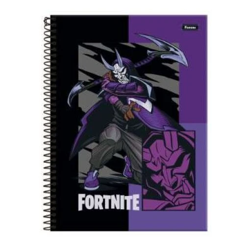 Caderno Universitário Fortnite 11 Grande 80 Folhas - Foroni