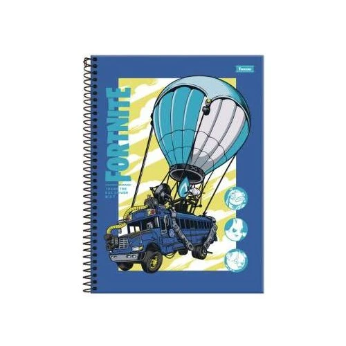 Caderno Universitário Fortnite 101 Grande 160 Folhas - Foroni