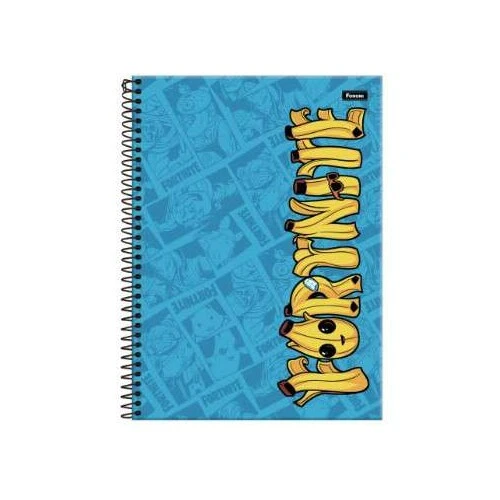 Caderno Universitário Fortnite 101 Grande 160 Folhas - Foroni