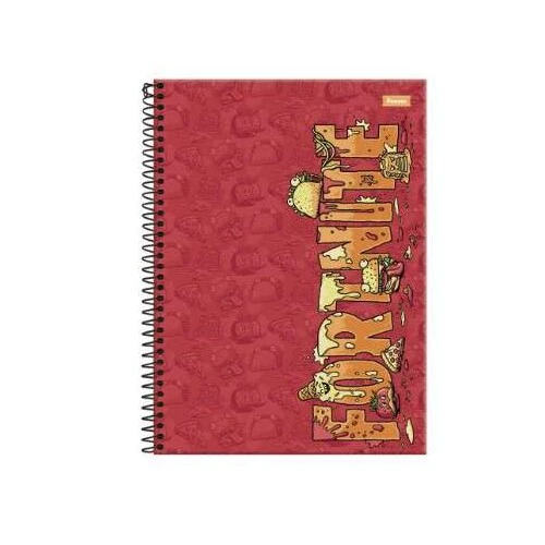 Caderno Universitário Fortnite 101 Grande 160 Folhas - Foroni