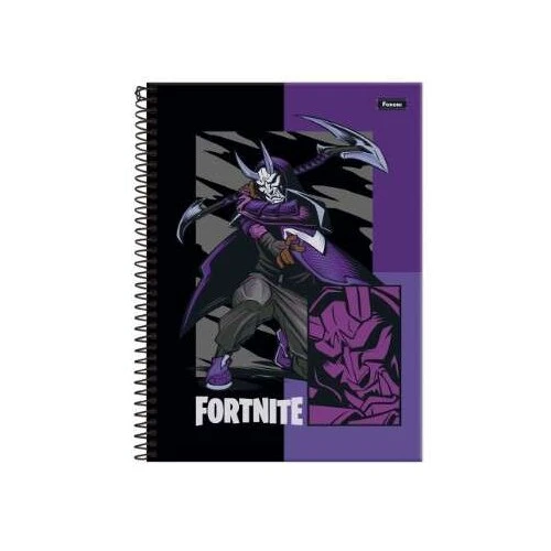 Caderno Universitário Fortnite 101 Grande 160 Folhas - Foroni