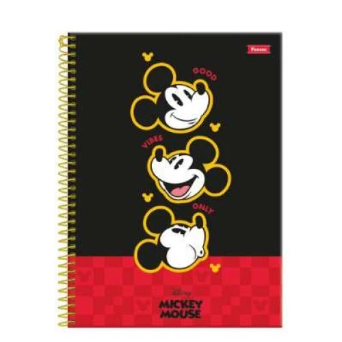 Caderno Universitário 101 Mickey Mouse Grande 160 Folhas Foroni Caderno Universitário 101 Mickey Mouse Grande 160 Folhas Foroni