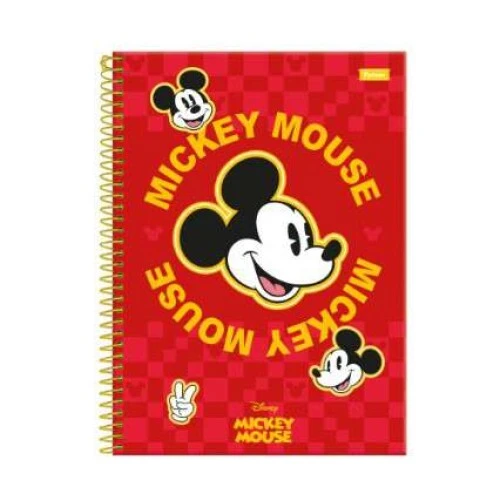 Caderno Universitário 101 Mickey Mouse Grande 160 Folhas Foroni Caderno Universitário 101 Mickey Mouse Grande 160 Folhas Foroni