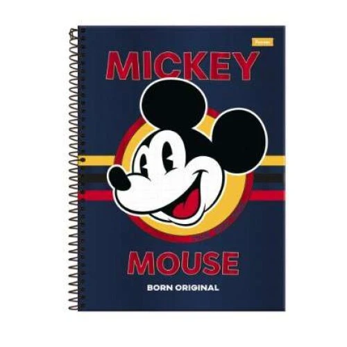 Caderno Universitário Mickey Mouse 80 Folhas - Foroni