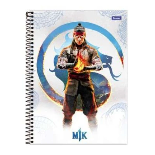 Caderno Universitário Mortal Kombat 10 matérias Foroni