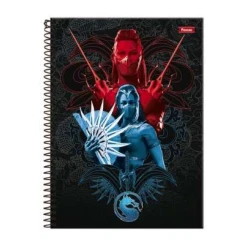 Caderno Universitário Mortal Kombat 10 matérias Foroni