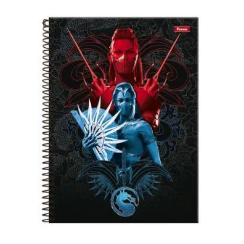 Caderno Universitário Mortal Kombat 10 matérias Foroni