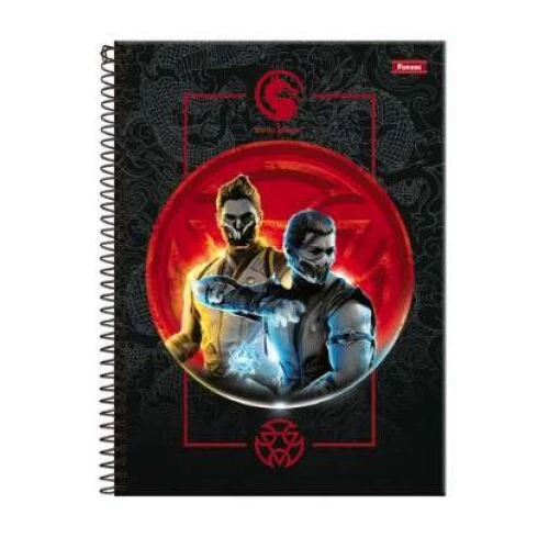 Caderno Universitário Mortal Kombat 80 Folhas - Foroni
