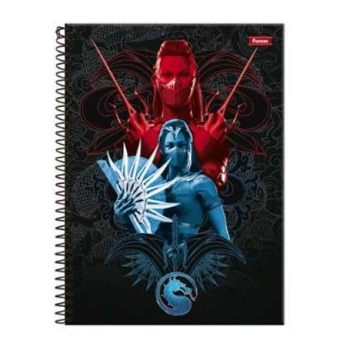 Caderno Universitário Mortal Kombat 80 Folhas - Foroni