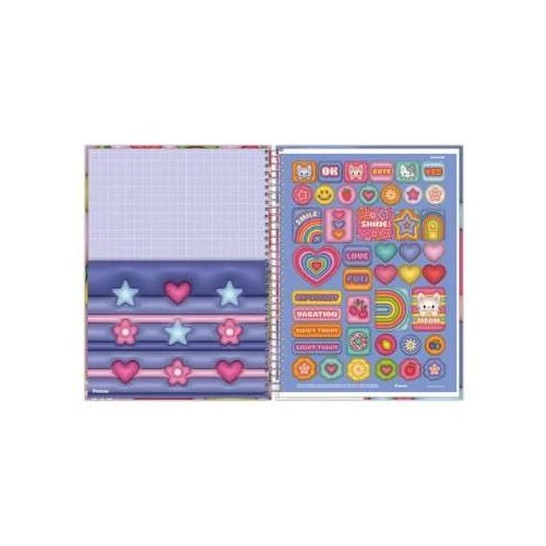 Caderno Universitário Nicecream 11 Grande 80 Folhas - Foroni