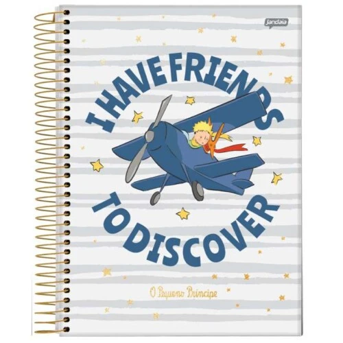 Caderno Universitário O Pequeno Principe 1 matéria 96 Folhas - Jandaia