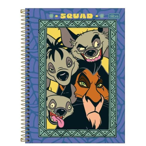 Caderno Universitário O Rei Leao 1 matéria 80 Folhas - Tilibra