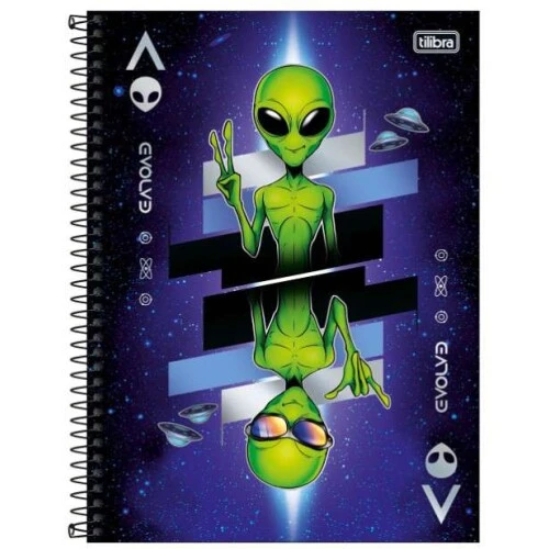 Caderno Universitário Orbit CD 10 Materias - Tilibra