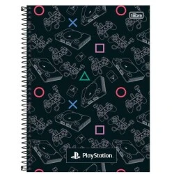 Caderno Universitário Playstation 1 matéria 80 Folhas - Tilibra