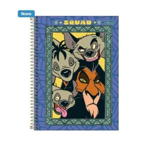 Caderno Universitário O Rei Leao 1 matéria 80 Folhas - Tilibra