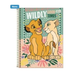 Caderno Universitário O Rei Leao 1 matéria 80 Folhas - Tilibra