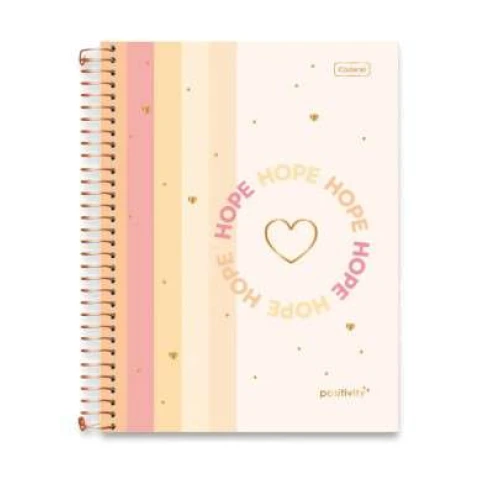 Caderno Universitário Positivity 10 Matérias 168 Folhas - Cadersil