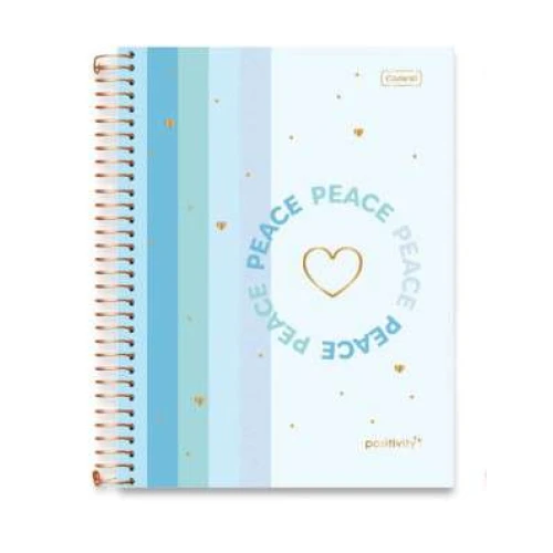 Caderno Universitário Positivity 10 Matérias 168 Folhas - Cadersil