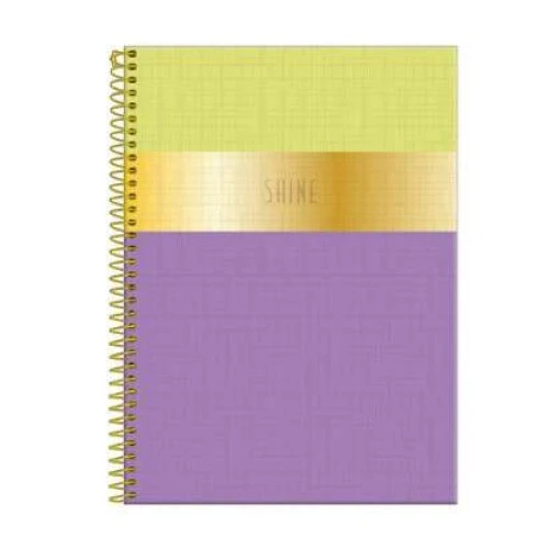 Caderno Universitário Shine Metálico - Foroni