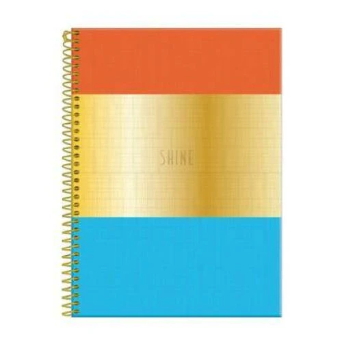 Caderno Universitário Shine Metálico - Foroni