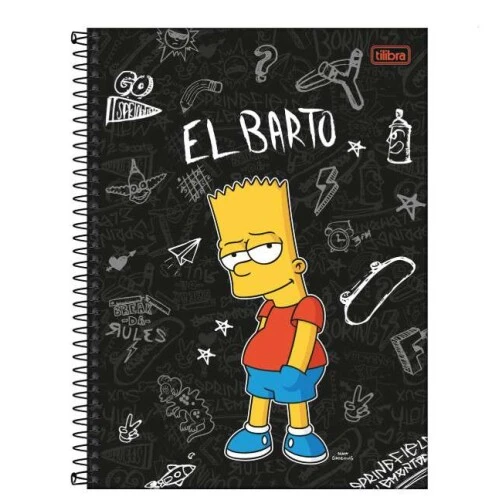 Caderno Universitário Simpsons 80 Folhas - Tilibra