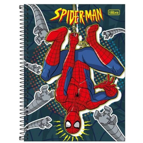 Caderno Universitário Spider-Man 160 Folhas  Tilibra