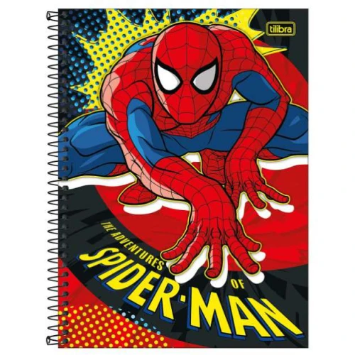 Caderno Universitário Spider-Man 160 Folhas  Tilibra