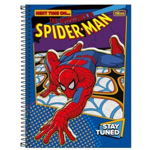 Caderno Universitário Spider-Man 160 Folhas  Tilibra