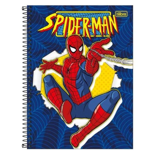 Caderno Universitário Spider-Man 160 Folhas  Tilibra