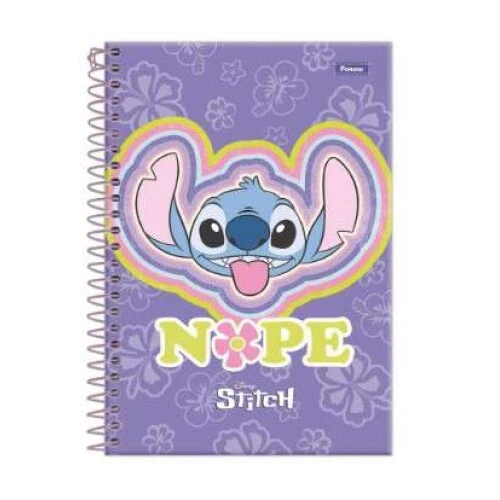 Caderno Universitário Stitch 10 matérias 160 Folhas - Foroni