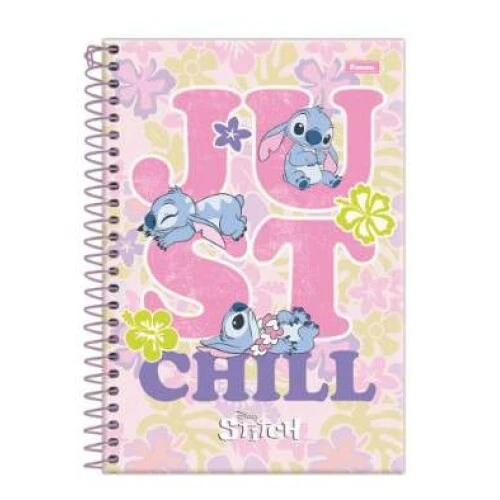 Caderno Universitário Stitch 10 matérias 160 Folhas - Foroni