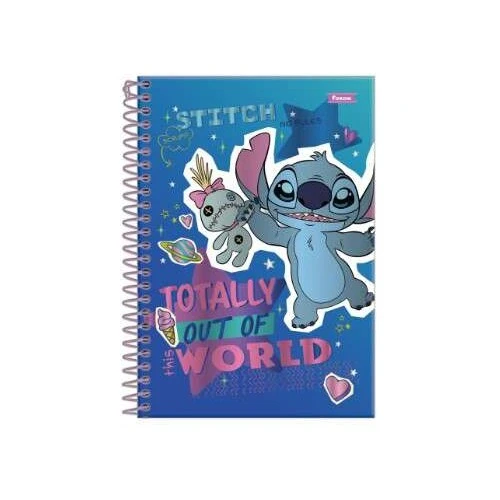 Caderno Universitário Stitch 10 matérias 160 Folhas - Foroni