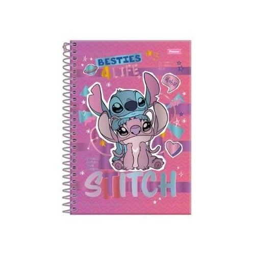 Caderno Universitário Stitch 10 matérias 160 Folhas - Foroni