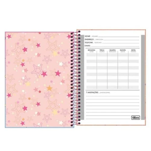Caderno Universitário West Girl 1 matéria 80 Folhas  Tilibra