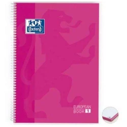 Caderno Universitário 1 Matéria Smart Oxford Pink 80 Folhas - Sertic