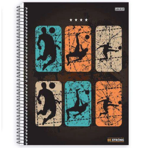 Cadeno Universitário Be Strong 15 matérias 240 Folhas - São Domingos