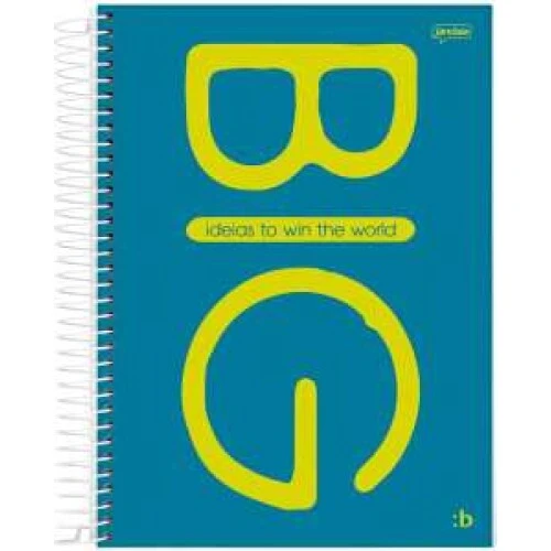 Caderno Universitário 10 Matérias Bright 160 Folhas - Jandaia Caderno Universitário 10 Matérias Bright 160 Folhas - Jandaia