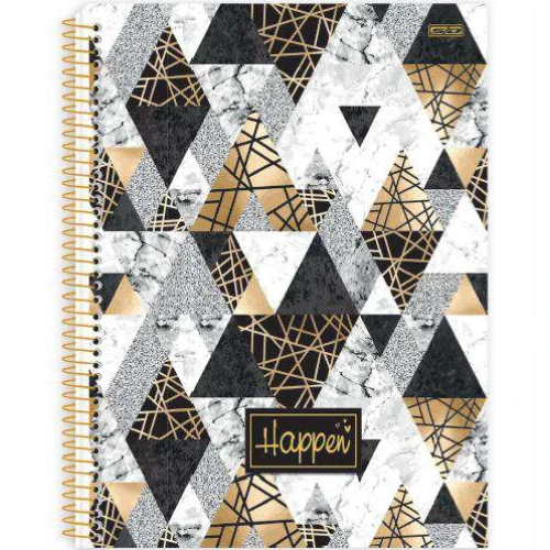 Caderno Universitário 1 Matéria Happen 80 Folhas - São Domingos