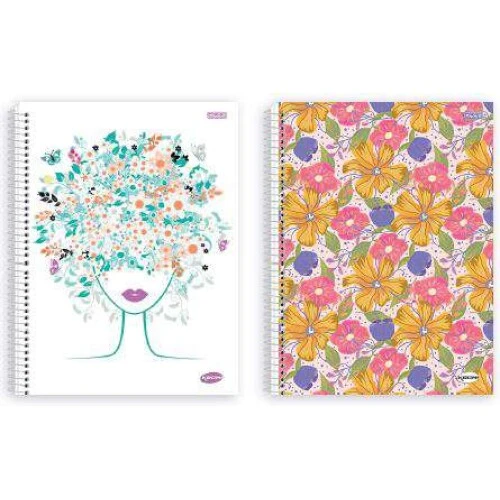 Caderno Universitário 10 Matérias Kbom 200 Folhas - São Domingos