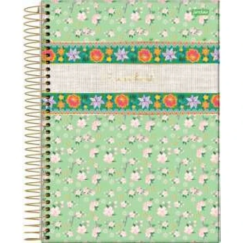 Caderno Universitário 10 Matérias Malibu 160 Folhas - Jandaia