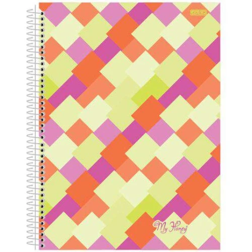 Caderno Universitário 10 Matérias My Honey 160 Folhas - São Domingos