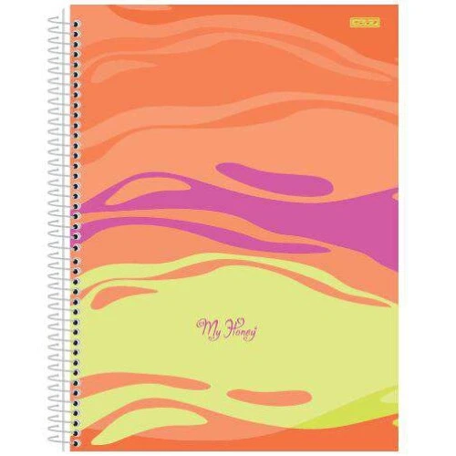 Caderno Universitário 10 Matérias My Honey 160 Folhas - São Domingos