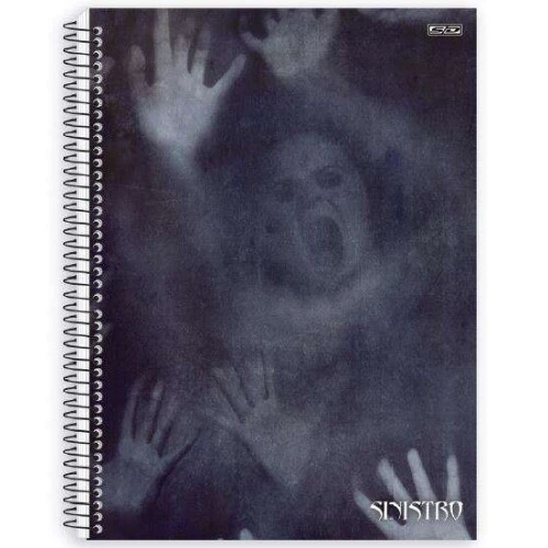Caderno Universitário 10 Matérias Sinistro 160 Folhas - São Domingos