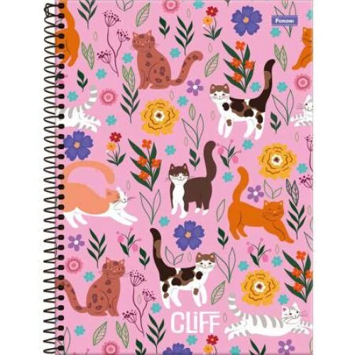 Caderno Cliff Feminino 160 Folhas - Foroni