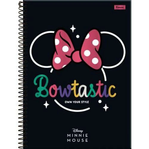 Caderno Universitário 11 Minnie Mouse 80 Folhas - Foroni Caderno Universitário 11 Minnie Mouse 80 Folhas - Foroni