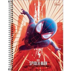 Caderno Universitário 10x1 Spider Game 160 Folhas  Tilibra