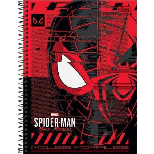 Caderno Universitário 10x1 Spider Game 160 Folhas  Tilibra